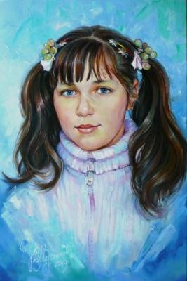 portrait of his daughter Nastya. Shurganov Vladislav