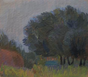 Twilight. August (oil sketch). Yudaev-Racei Yuri