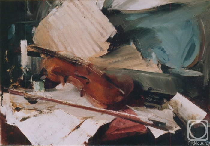 Pavlovets Aleksandr. Still life with violin
