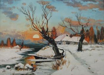 Winter evening. Chernyshev Andrei
