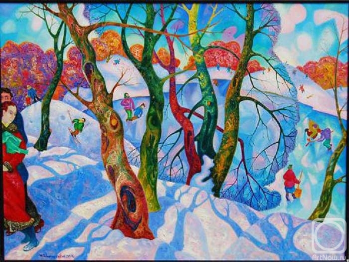 Tschernjavski Michail. Winter. Lake