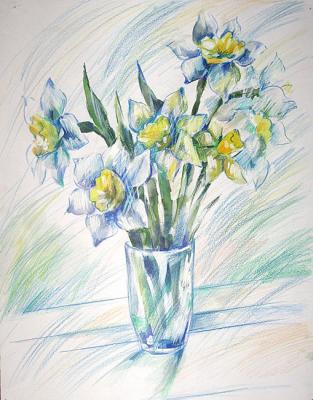 Blue Daffodils. Lavrova Elena