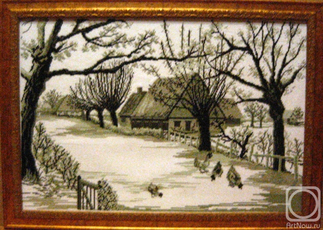 Gvozdetskaya Tatiana. Winter in the village