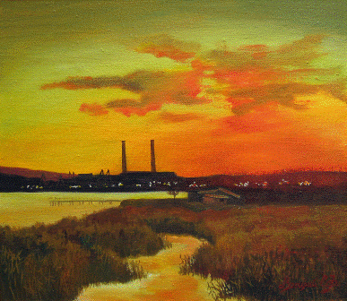 Pohomov Vasilii. Industrial sunset