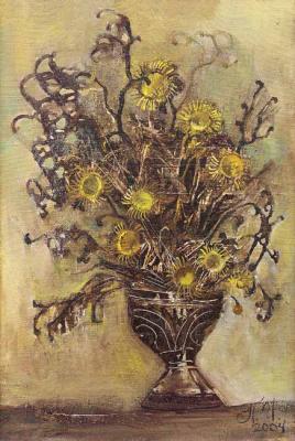 Yellow flowers (). Pomelova Innesa