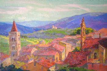 Pink roofs of Urbino. Raphael's Youth (A Youth). Mirgorod Igor