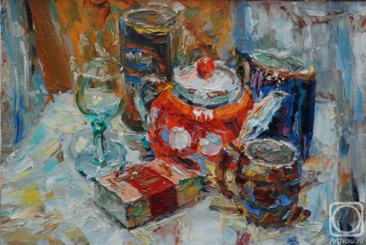 Podmogilniy Sergey. Still life with green glass