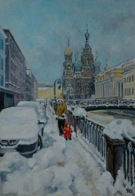 The First Snow (Griboyedov Channel). Udaltsov Vladimir