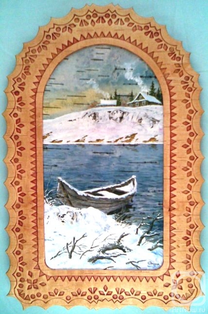 Zinin Sergey. November. A boat