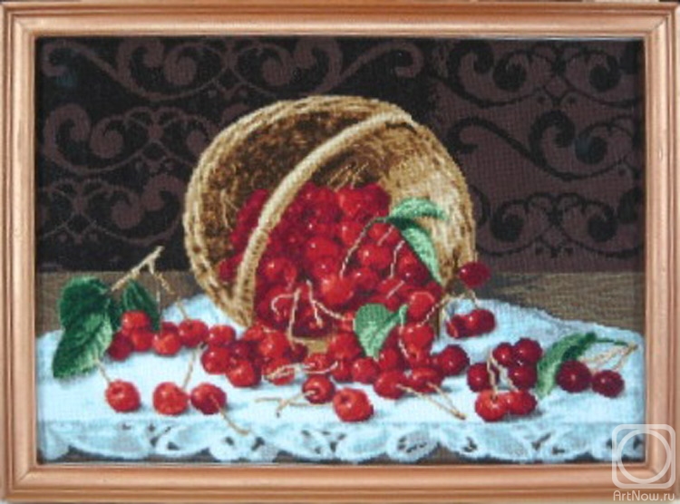 Gvozdetskaya Tatiana. Accidentally knocked over a basket of cherries