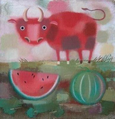 Goby, watermelon. Trosinenko Olga