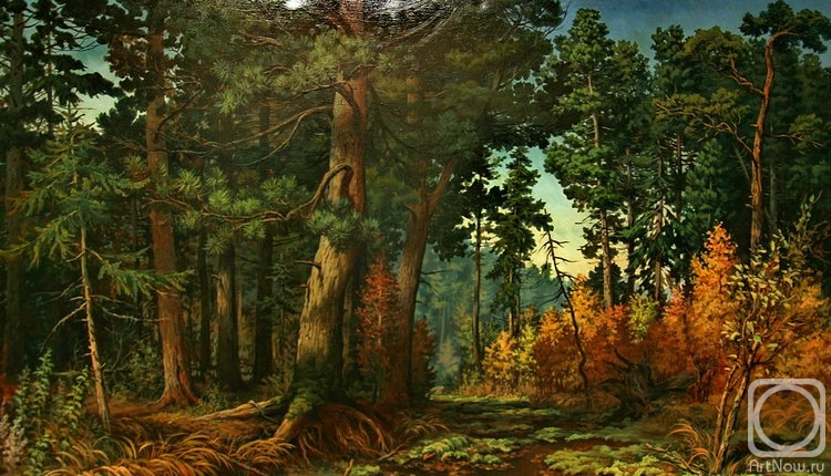 Mihajljukov Nikolay. Bog in cedar wood. Autumn