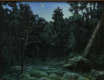 Twilight in wood. Month and Venus (etude). Mihajljukov Nikolay