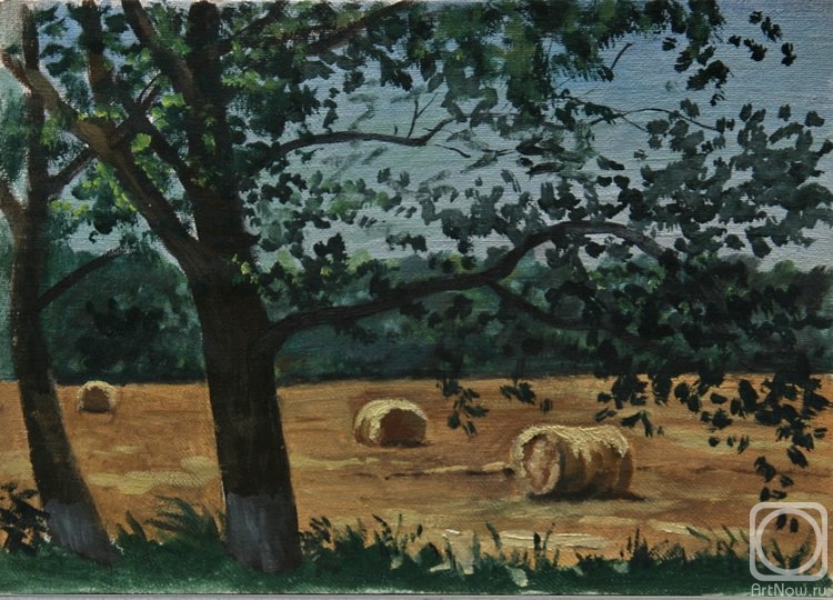 Mihajljukov Nikolay. August. In a shade of trees (etude)