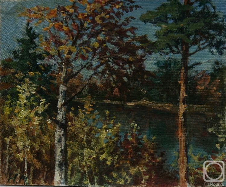 Mihajljukov Nikolay. Lake. Autumn