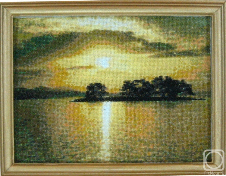 Gvozdetskaya Tatiana. Sunrise over the lake