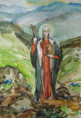 Saint Equal-to-the-Apostles Nina (in the mountains of Georgia). Khvastunova Alla