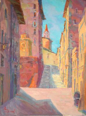 Street in the sky. Urbino - the city of Raphael. Mirgorod Igor