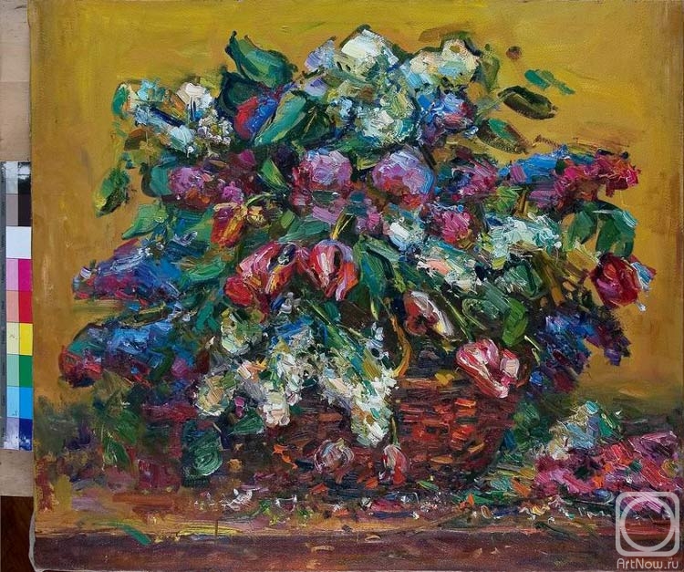 Zamaleev Talgat. Bouquet in a basket