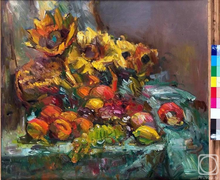 Zamaleev Talgat. Still life with sunflowers