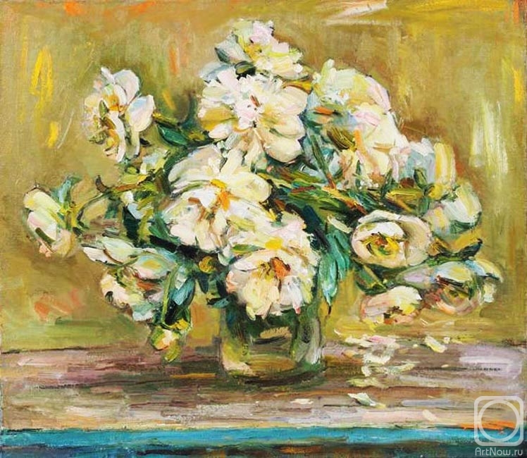 Zamaleev Talgat. White peonies