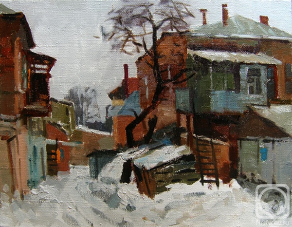 Kolobova Margarita. Old Rostov-Town. A Yard in Winter