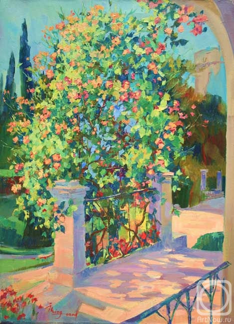 Mirgorod Igor. The rose bush of Elena Ksaveryevna Vorontsova. Alupka