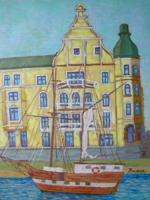 Ship and the Yellow House. Piacheva Natalia