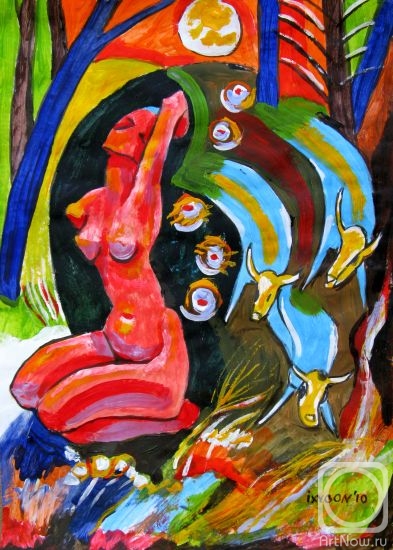 Ixygon Sergei. Woman and Cow