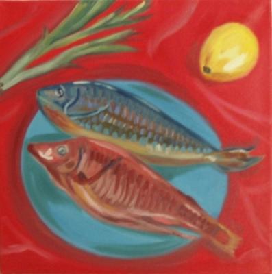 Copy 204 (still life with fish). Lukaneva Larissa