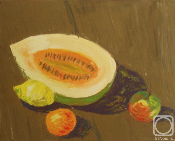 Lukaneva Larissa. Copy 205 (still life with melon and fruit)