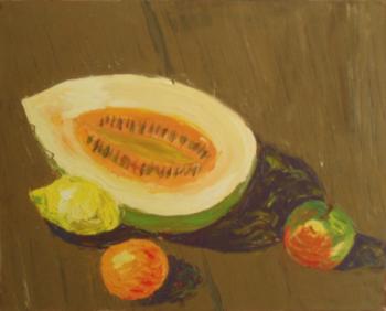Copy 205 (still life with melon and fruit). Lukaneva Larissa