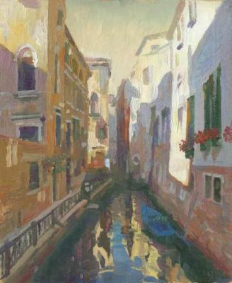 Venice. A Narrow Canal