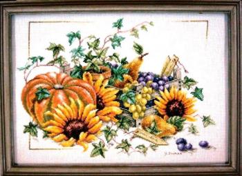 Pumpkin and sunflowers. Gvozdetskaya Tatiana