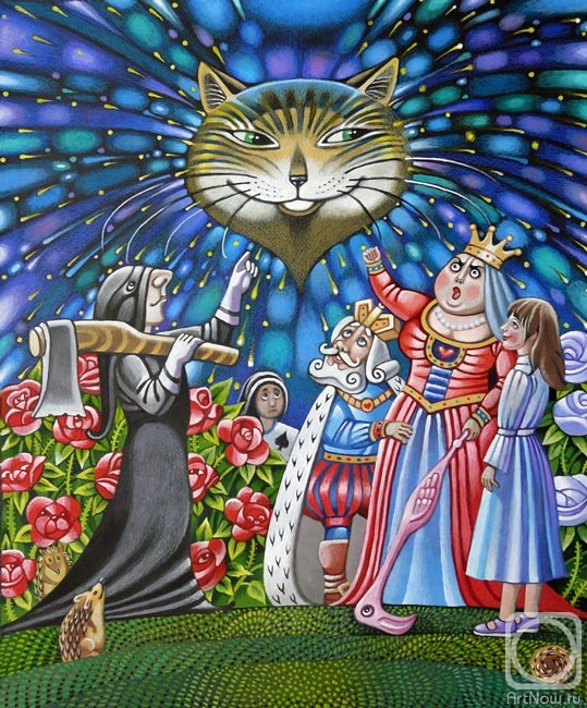 Belova Asya. Illustration for the fairy tale "Alice in Wonderland"
