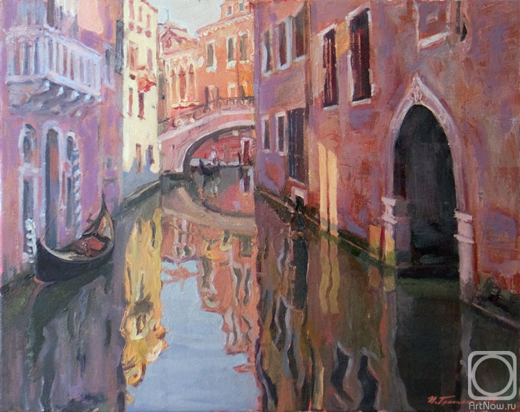 Grishchenko Igor. The channel in Venice. Reflections