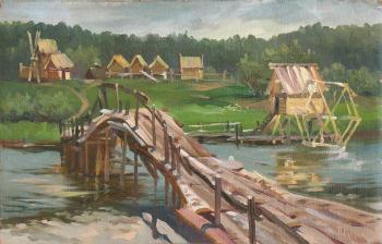 Landscape with mills. Pugachev Pavel