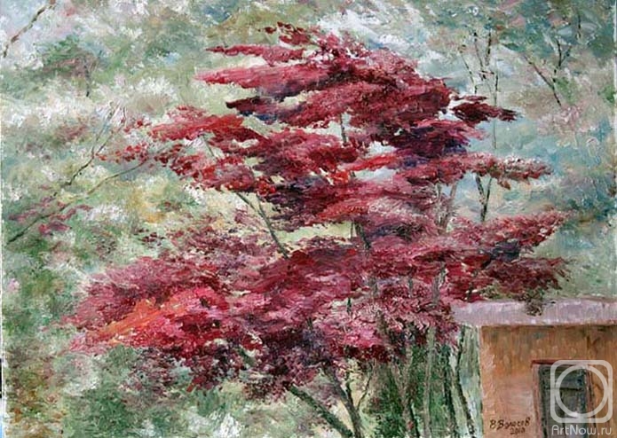 Volosov Vladmir. Landscape with red tree