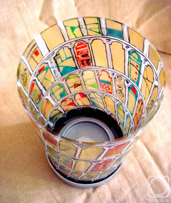 Sushkova Olga. Lamp "Leaning Tower of Pisa"