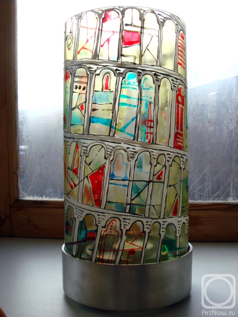 Sushkova Olga. Lamp "Leaning Tower of Pisa"