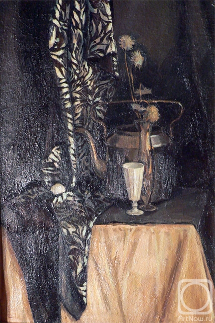 Polikarpova Anna. The still life with the liqueur glass
