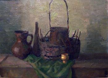 The still life with the baskets