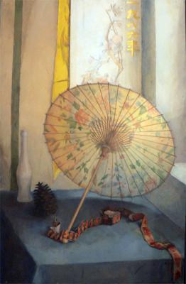 The still life with the umbrella. Polikarpova Anna