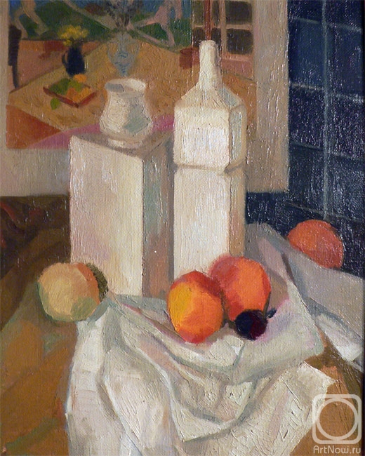 Polikarpova Anna. The still life with the peaches and Matisse