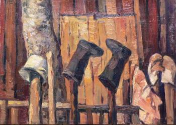 The russian boots (Russian Tradition). Polikarpova Anna