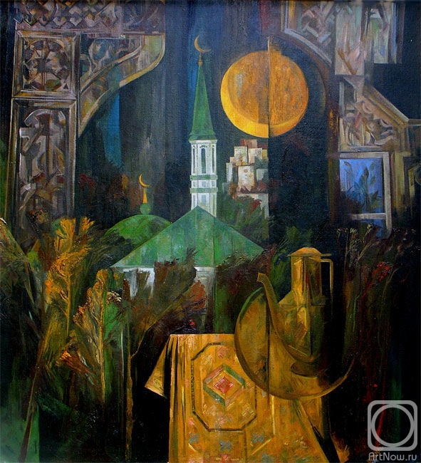 Shaihetdinov Vakil. Friday prayer (central part of the triptych "Ufa Gate")
