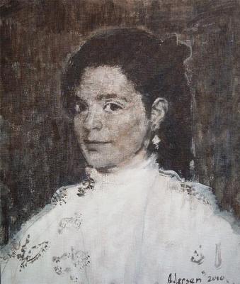portrait of a girl. Andersen Robert