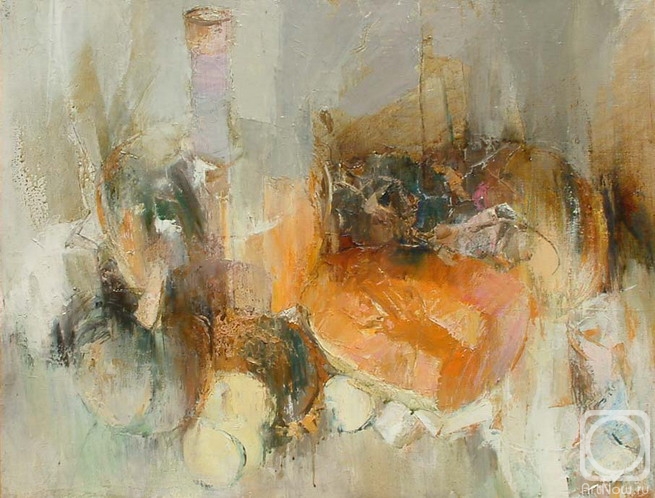 Pavlovets Aleksandr. Still life with bottle