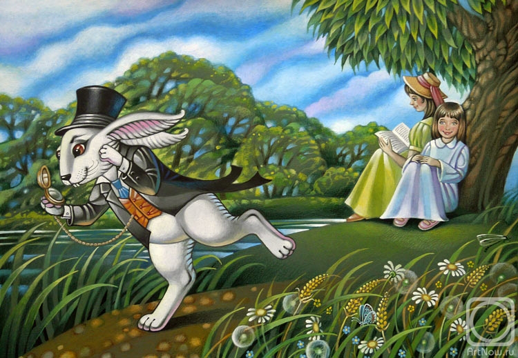 Belova Asya. Illustration for the fairy tale "Alice in Wonderland"