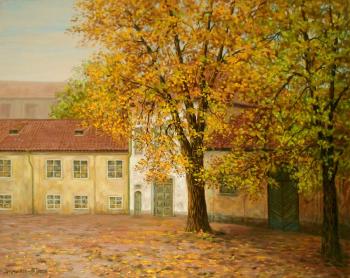The autumn time. Prague. Zrazhevsky Arkady